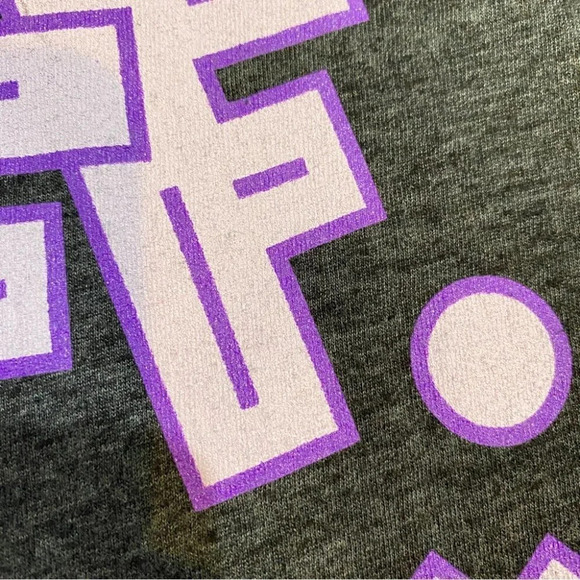 NEFF Disney Logo T-Shirt 90s Retro Size M in Grey Purple Unisex NWT - Picture 7 of 12